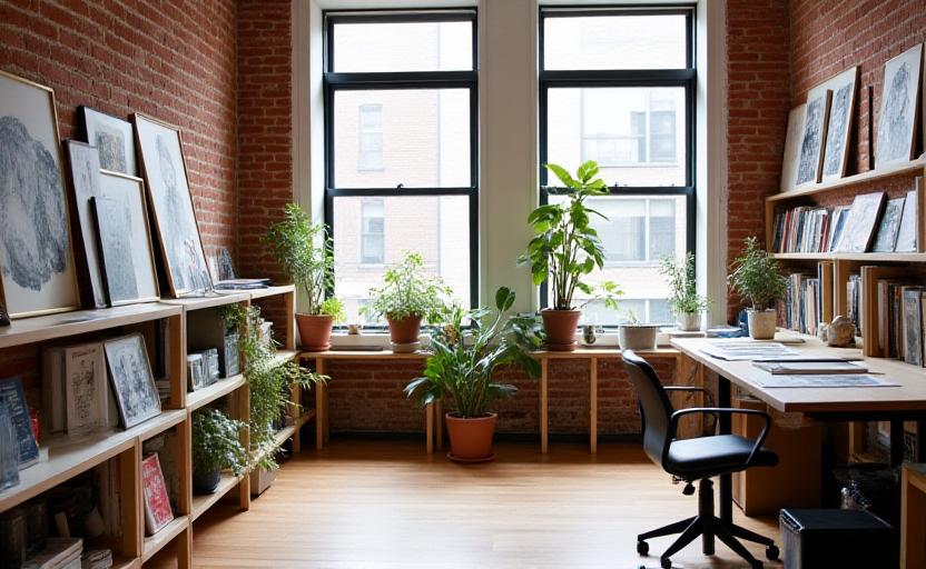 The creative workspace at Aurorify Studios