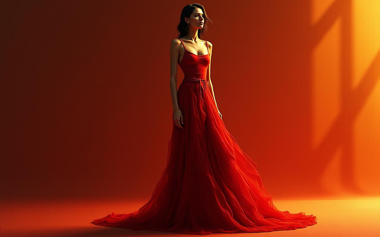 Modern fashion digital illustration